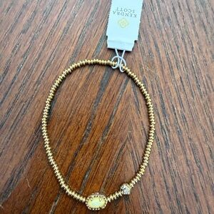 Kendra Scott Emilie Stretch Bracelet - Yellow Mother of Pearl